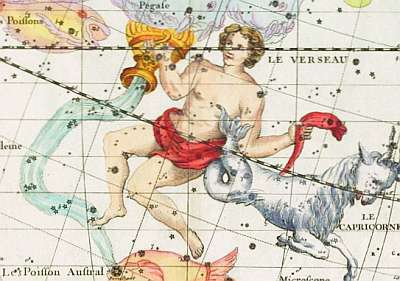 Earthlore Explorations Lore of Astrology: Aquarius Constellation Illustration