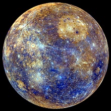 Portrait of the Planet Mercury.