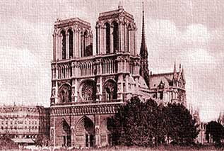 Earthlore Explorations Gothic Dreams: Notre Dame de Paris South West View - 1800s
