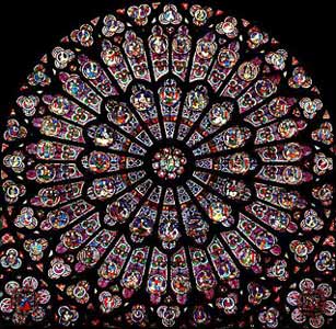 Earthlore Imagery: North Rose at Notre Dame de Paris