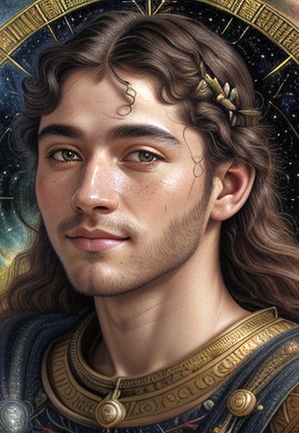 Elore Art: Conceptual Portrait of Male Gemini