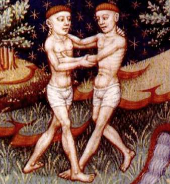 Earthlore Explorations Lore of Astrology: 15th Century Manuscript Detail of Gemini