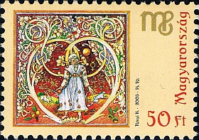 Hungarian Postage Stamp Depicting Virgo