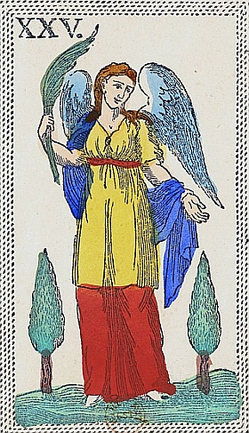 Elore Art:
La vergine from the Minchiate Card Deck, Florence, c 1870