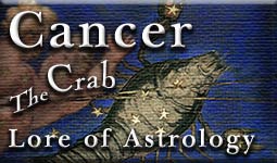 Earthlore Explorations - Lore of Astrology - Cancer Title