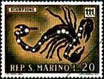 Earthlore Explorations - Astrology - Scorpio Stamp
