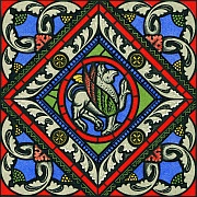 Medieval Stained Glass Motif