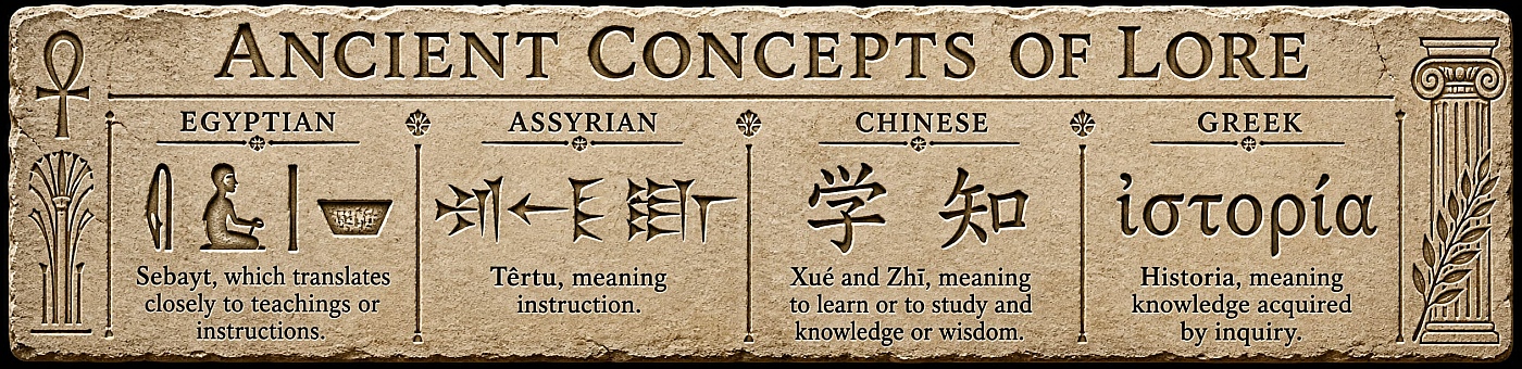 Ancient Concepts of Lore