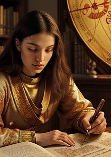 Elore Art: Victorian Astrologer at Work