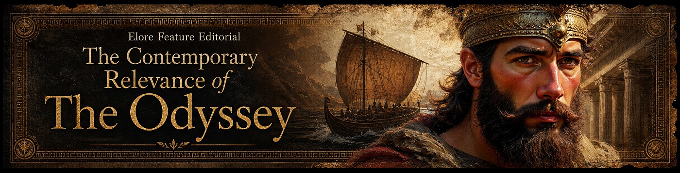 Promotional display for: The Contemporary Relevance of the Odyssey