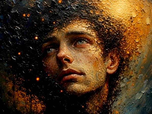 Closeup Portrait of a Poet