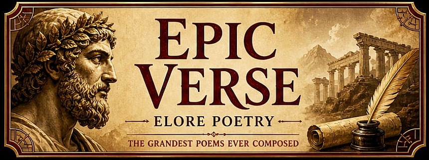 Title display for Elore Poetry Epic Verse themes